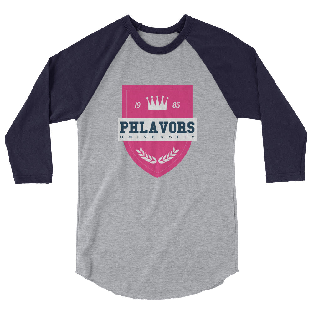 Women's Phlavors University Baseball Tee