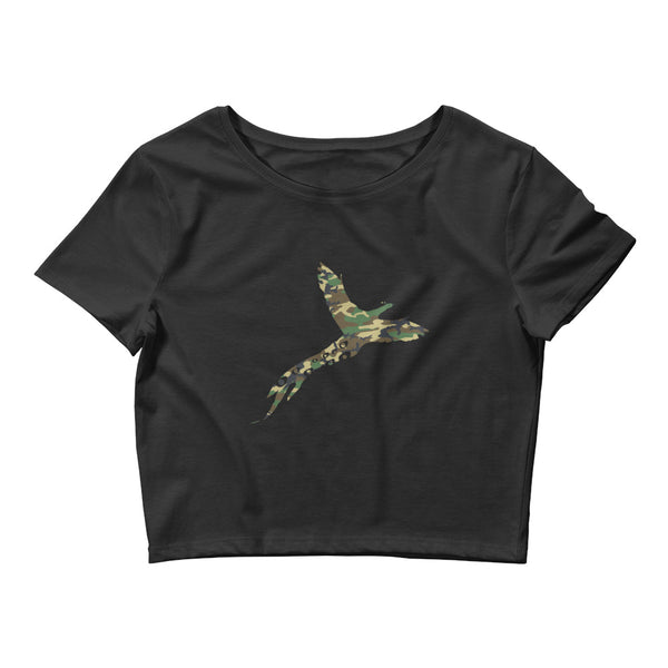 Women’s Army Camo Phlavors Crop Tee