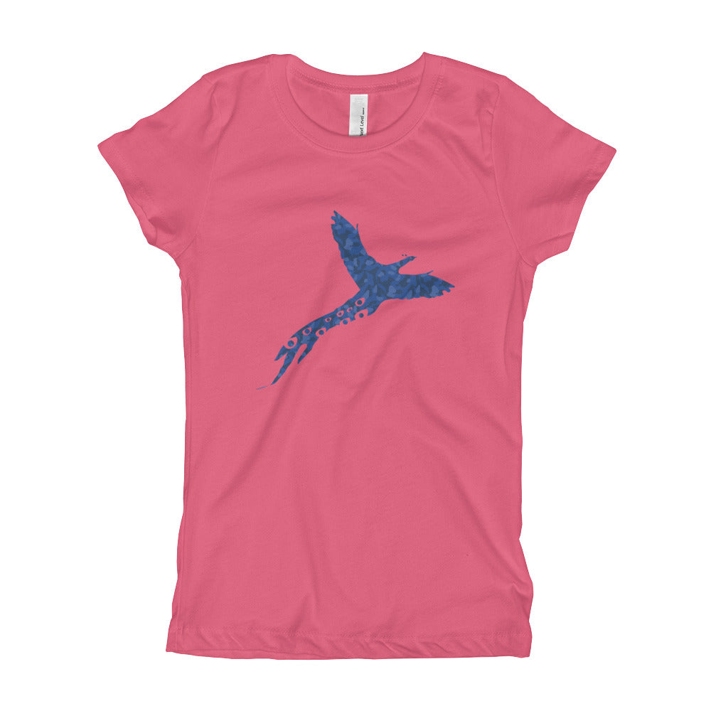 Girl's Navy Camo Phlavors T-Shirt