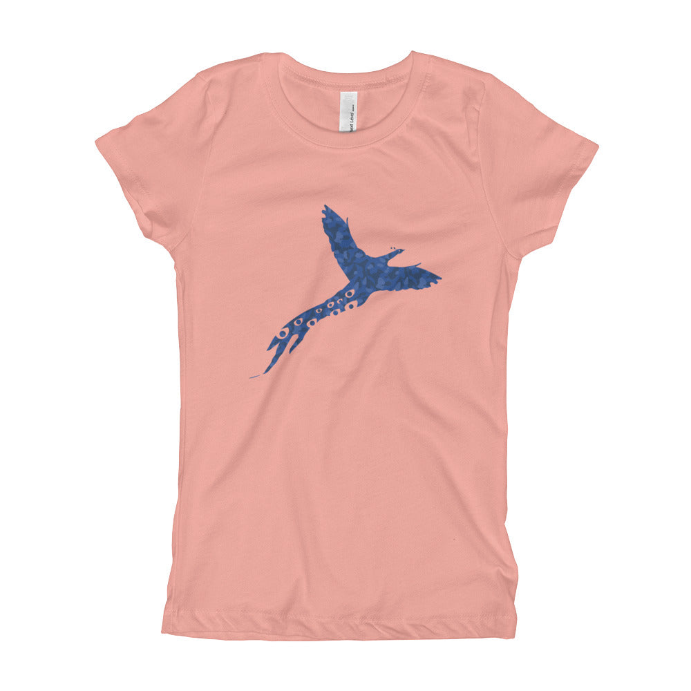 Girl's Navy Camo Phlavors T-Shirt