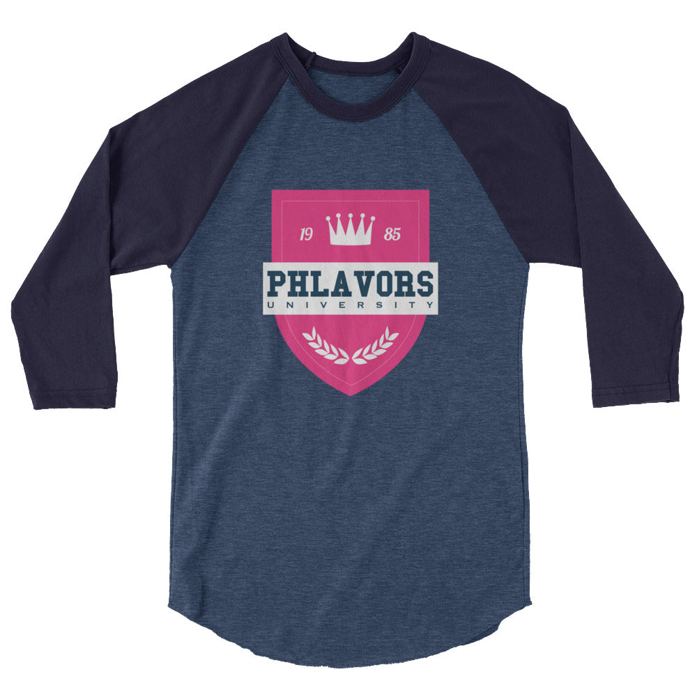 Women's Phlavors University Baseball Tee