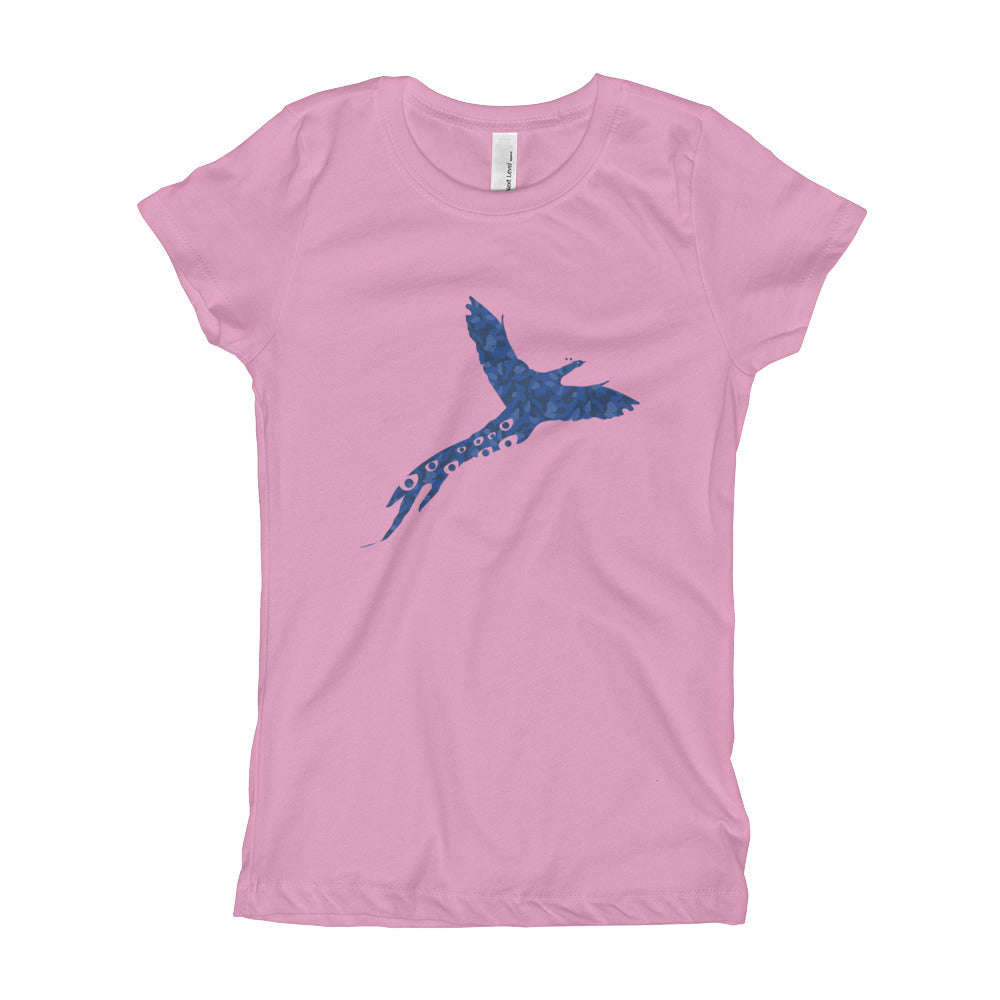 Girl's Navy Camo Phlavors T-Shirt