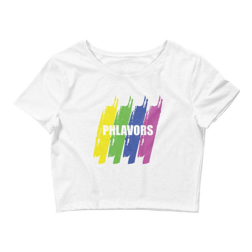 Women’s Strokes Of Phlavors Crop Tee