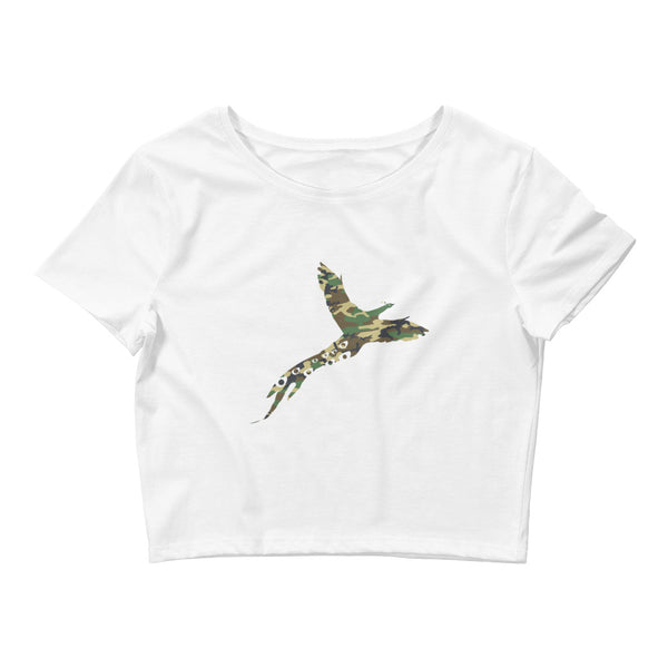 Women’s Army Camo Phlavors Crop Tee