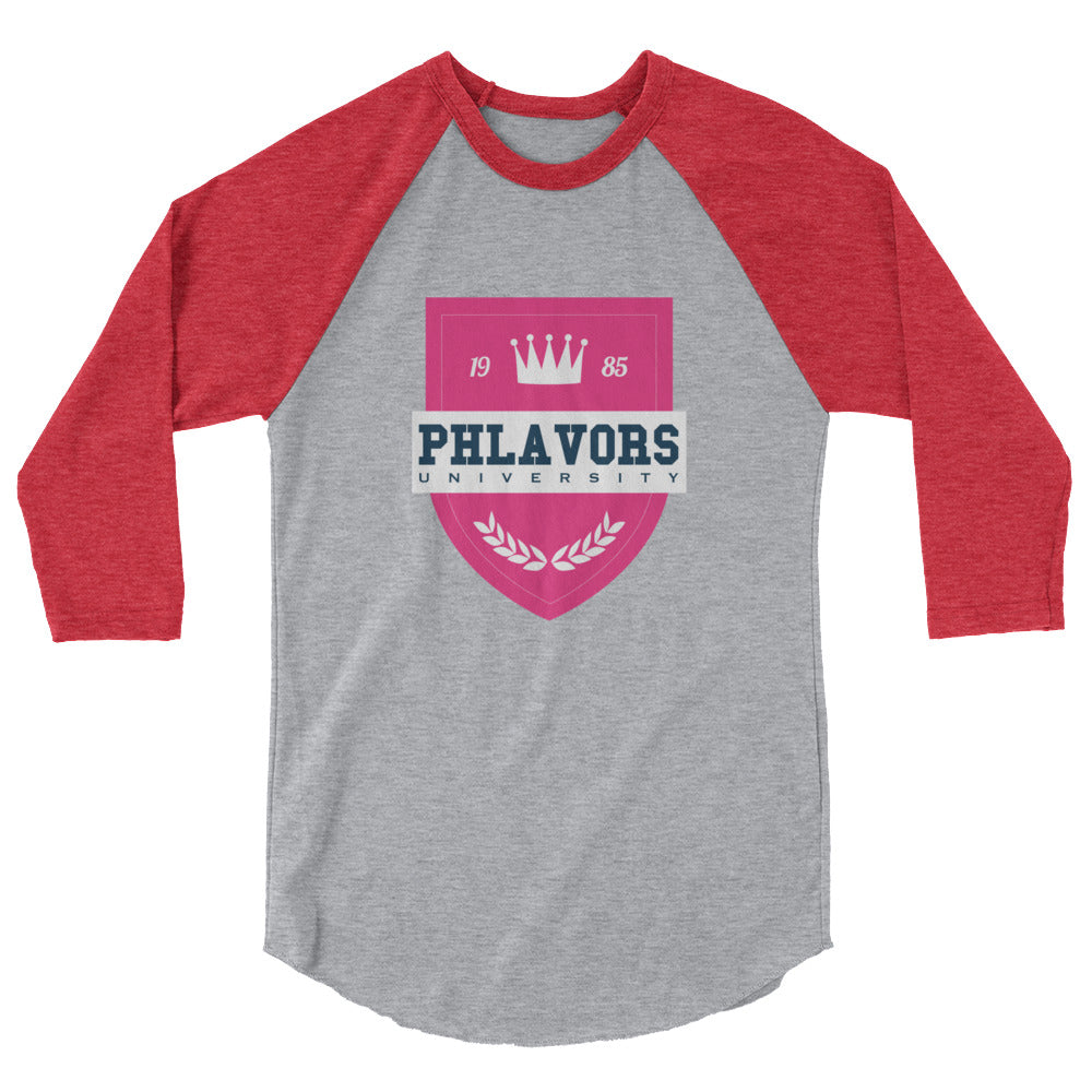 Women's Phlavors University Baseball Tee