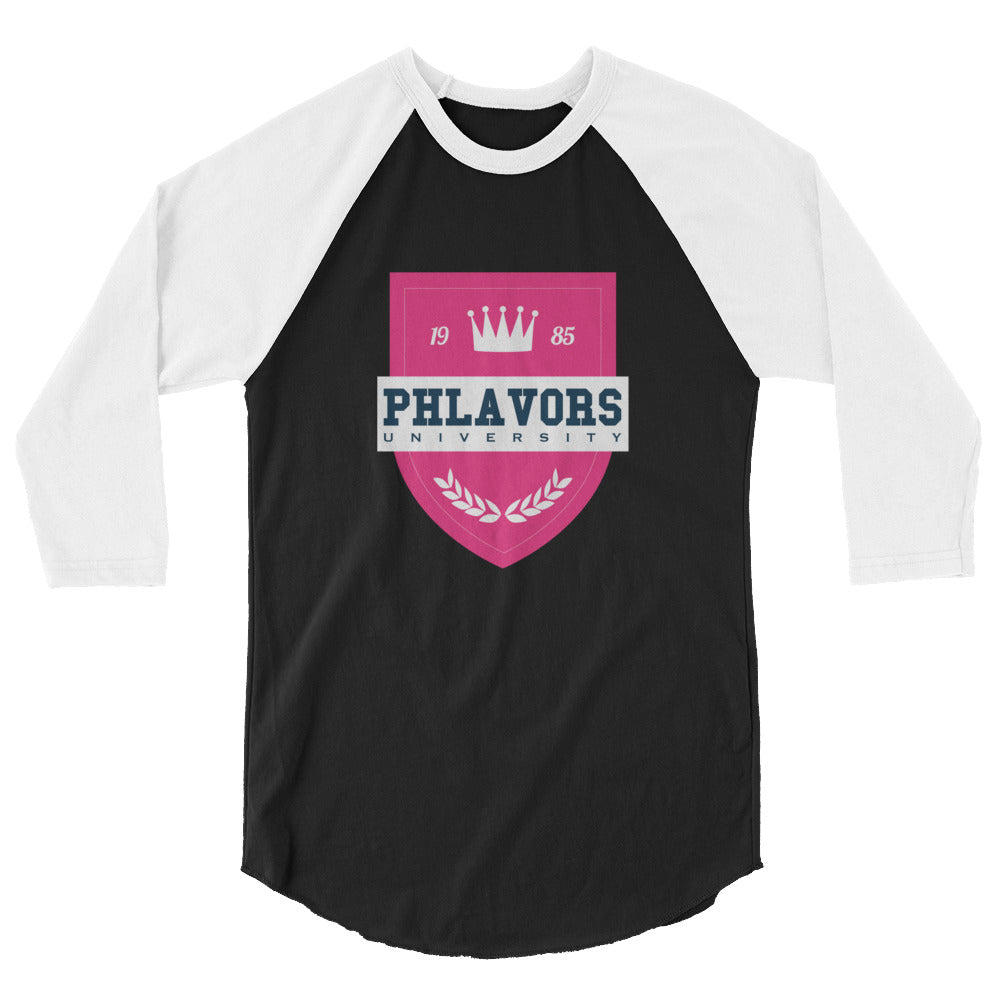 Women's Phlavors University Baseball Tee