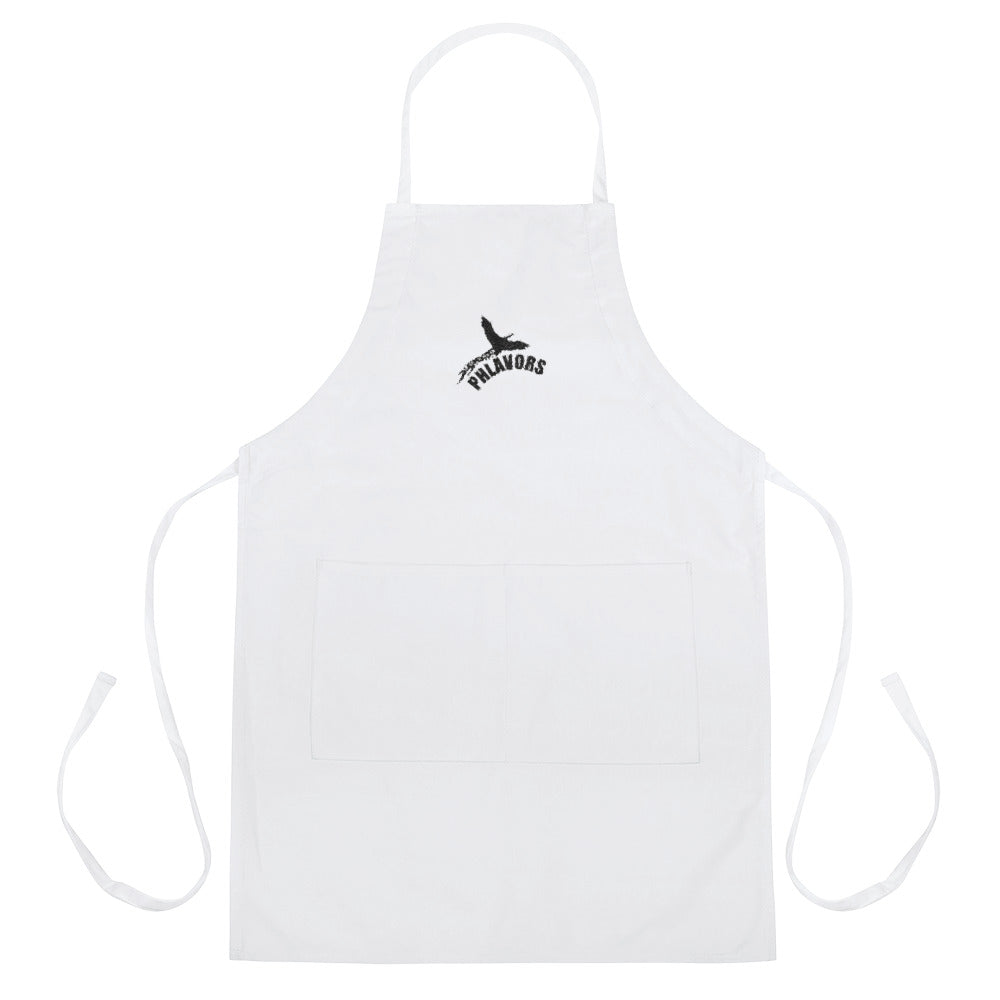 Phlavors Embroidered Apron (White)