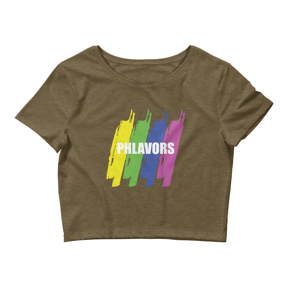 Women’s Strokes Of Phlavors Crop Tee