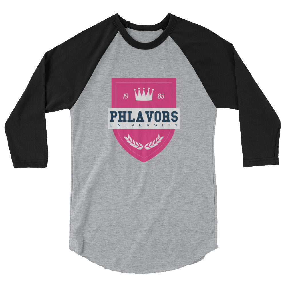 Women's Phlavors University Baseball Tee