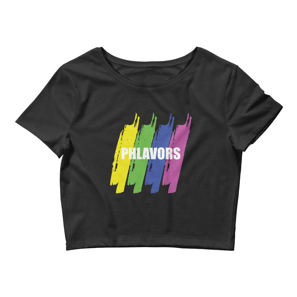 Women’s Strokes Of Phlavors Crop Tee